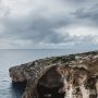 vista da blue grotte em malta