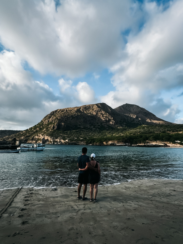 Praia do Tarrafal na ilha de Santiago em Cabo Verde